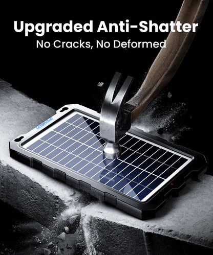 Solar Battery Trickle Charger for Car Battery, Portable and Waterproof Solar Battery Maintainer, Amorphous Silicon Solar Panel car Battery Charger (Solar Battery Charger 7.5W)