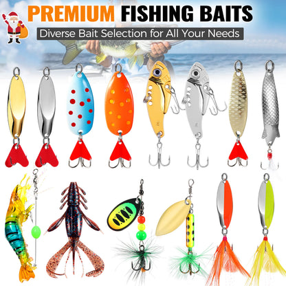 PLUSINNO 24 Days Fishing Advent Calendar 2026, Fishing Lures Gift for Men 🍁 All In One Marketplace Canada