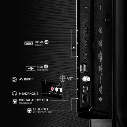 Hisense 50E6SF - 50" E6 Series Hi-QLED 4K UHD Smart Fire TV, AI Light Sensor, Dolby Vision · Atmos, Voice Remote with Alexa, Motion Rate 120, HDR 10+ Adaptive, Game Mode Plus (2026 New Model)