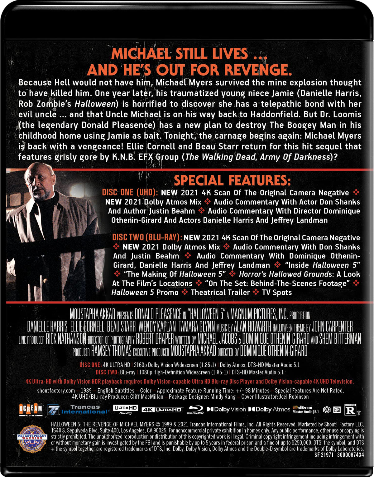 Halloween 5: The Revenge of Michael Myers - Collector's Edition 4K Ultra HD + Blu-ray