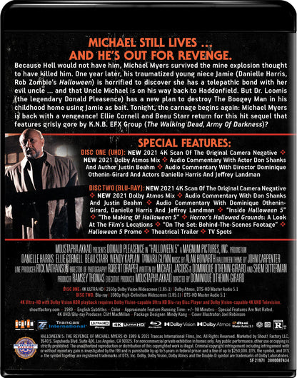 Halloween 5: The Revenge of Michael Myers - Collector's Edition 4K Ultra HD + Blu-ray