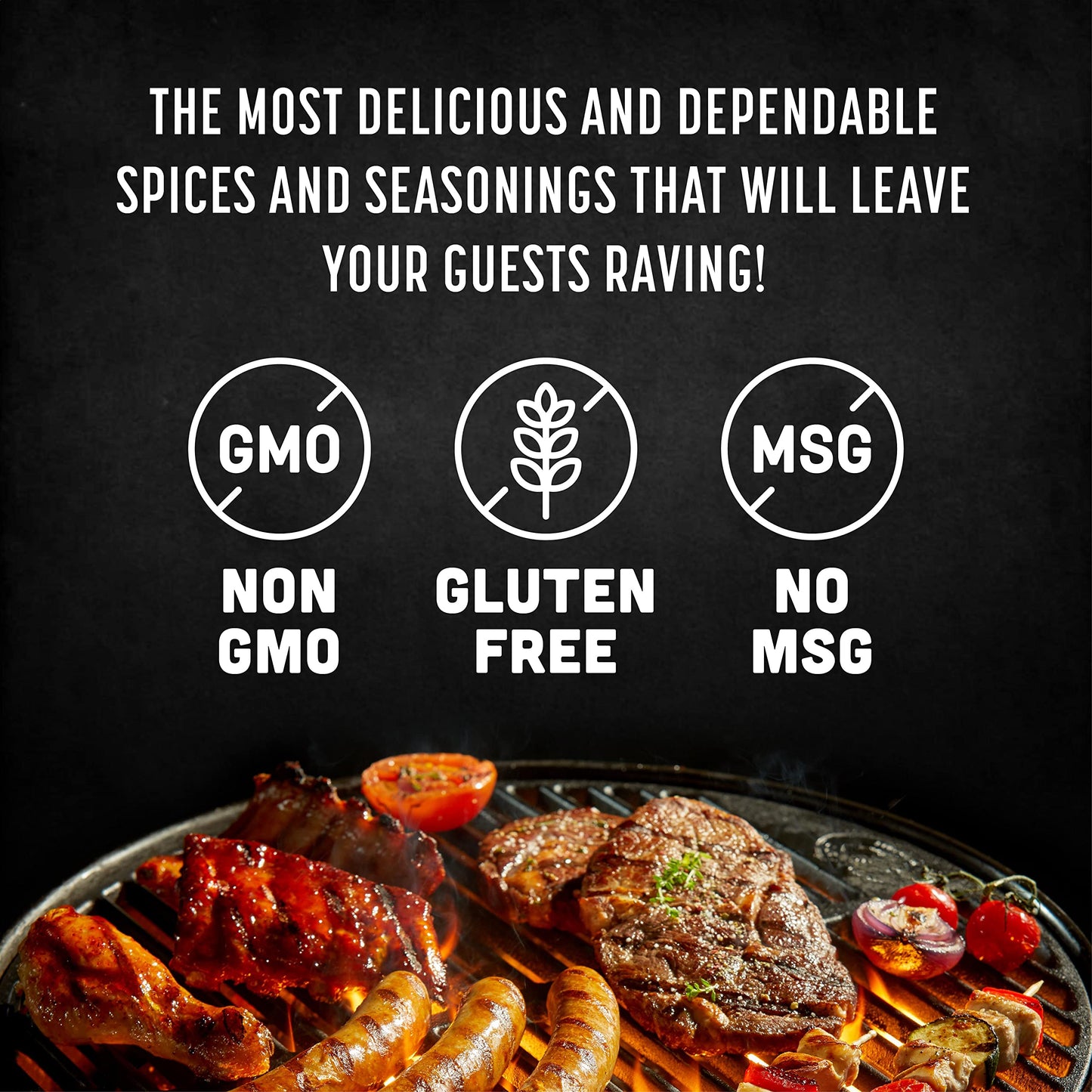 Spice Rack Co. BBQ Rubs & Seasonings Collection - 5-Pack Smoker & Grill Spice Set