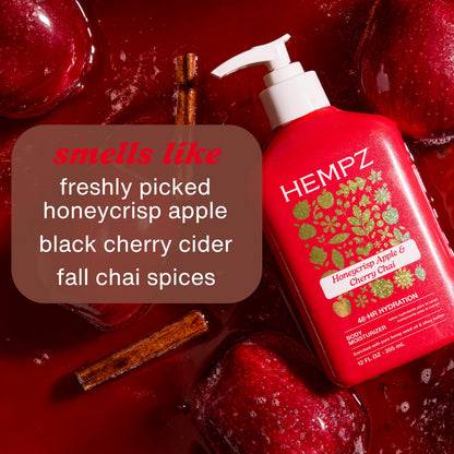 Hempz Honeycrisp Apple & Cherry Chai Body Moisturizer, 12 fl.oz.