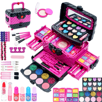 Kids Makeup Kit Girls Toys - Girls Makeup Kit for Kids, Little Kids Make up Set Safe & Non Toxic Makeup for Toddlers Children Princess, Christmas Birthday Gifts Toy for 4 5 6 7 8 Year Old Girl. 🍁 All In One Marketplace Canada