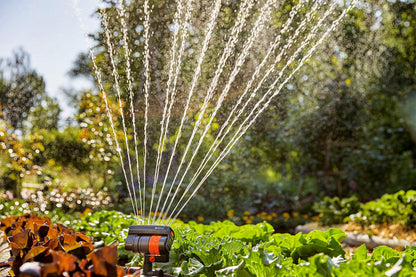 Gardena N83-SZMXFP Frost-Proof ZoomMaxx Oscillating Sprinkler on Spike, 2,300 Sq. Ft. Coverage, Spike Base for Flexible and Precise Watering, Includes Waterstop Quick Connector, Made in Germany 🍁 All In One Marketplace Canada