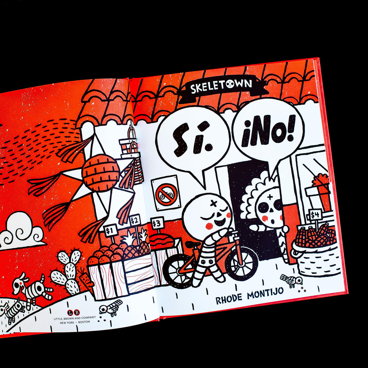 Skeletown : Oui. Non ! : Une drôle d'histoire d'amitié pour le Jour des Morts et Halloween – pour les enfants anglophones ou hispanophones de 4 à 8 ans