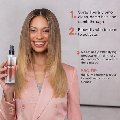 Joico Dream Blowout Glass 72-Hour Frizz Fighter | Humidity Control | Glass-Like Shine | Heat Protectant up to 400°F | Hydrate & Smooth | For Most Hair Types Joico