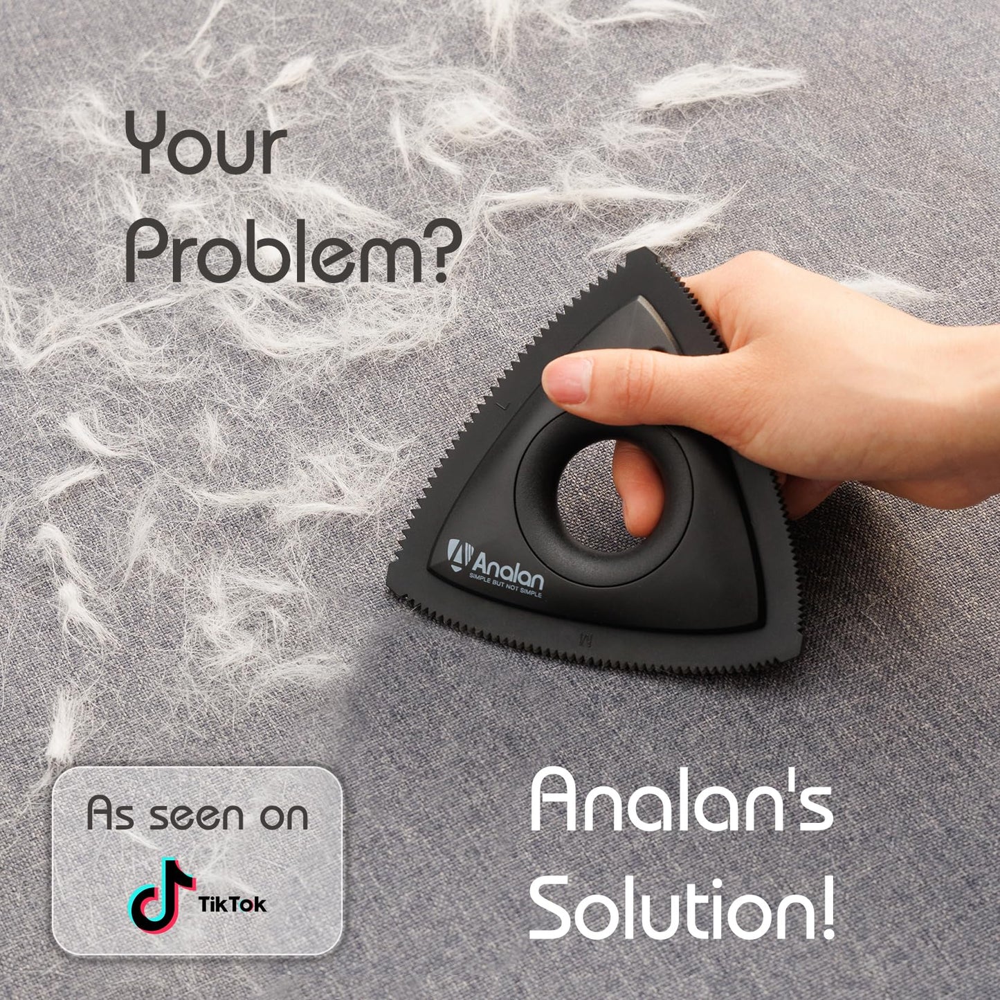 Analan Mini Pet Hair Remover for Car Detailing Dog Hair Tool Brush(Black) 🍁 All In One Marketplace Canada