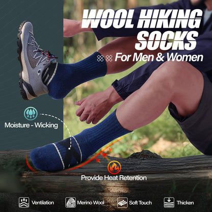 ANTSANG Merino Wool Hiking Socks, Crew Boot Work Socks for Men Women 🍁 All In One Marketplace Canada