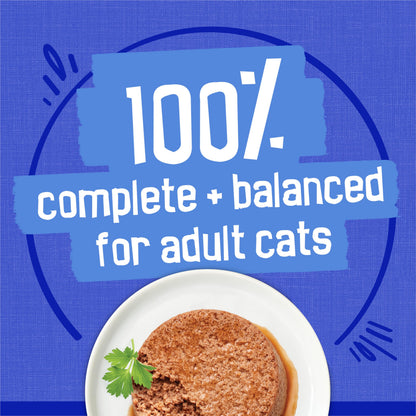 Friskies Ocean Delights Wet Cat Food, Pate Variety Pack 3 Flavours - 156 g Can (24 Pack)
