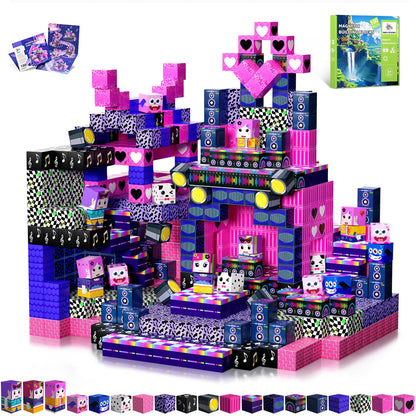 SSAWER Magnetic Blocks, 100PCS Toys Building Blocks Cubes Gifts for Girls 🍁 All In One Marketplace Canada