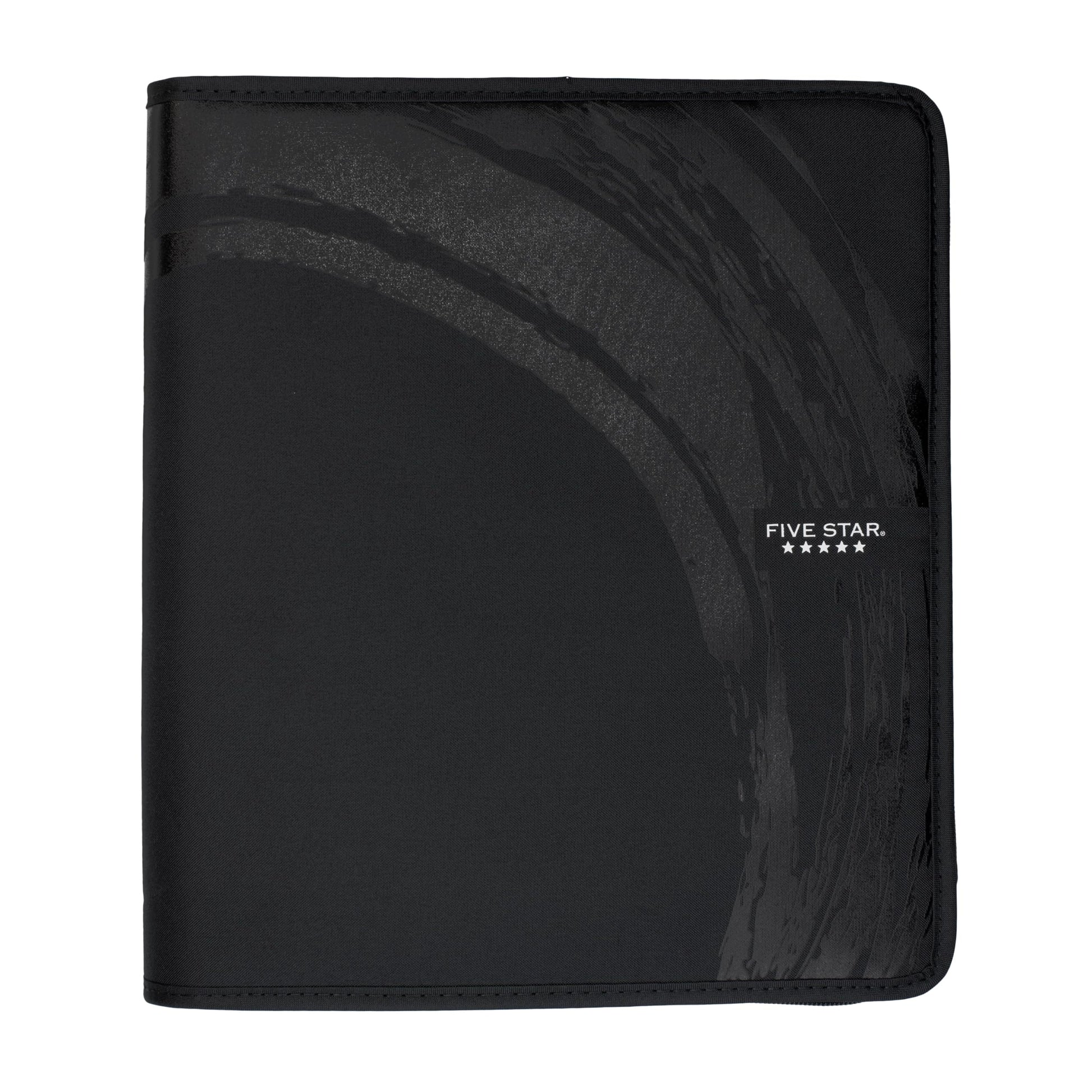 Five Star Zipper Binder, 2-Inch Capacity, Mesh Zippered Storage Pocket, 3-Pocket Expanding File, Assorted Graphics Covers, 1 Binder, Design May Vary (28174) Five Star