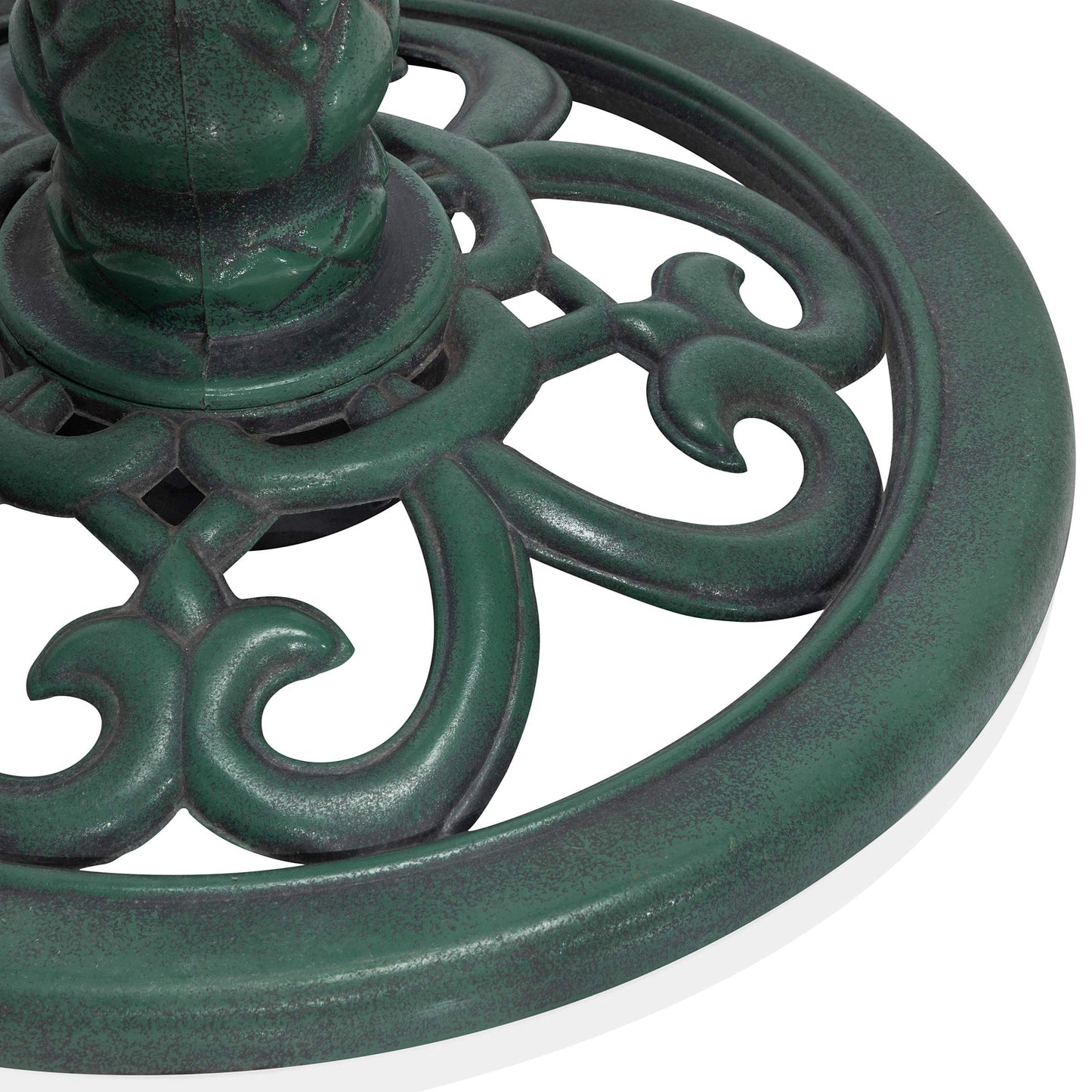 Alpine Corporation 28" Tall Outdoor Birdbath with Scrollwork Decoration Yard Statue 🍁 All In One Marketplace Canada