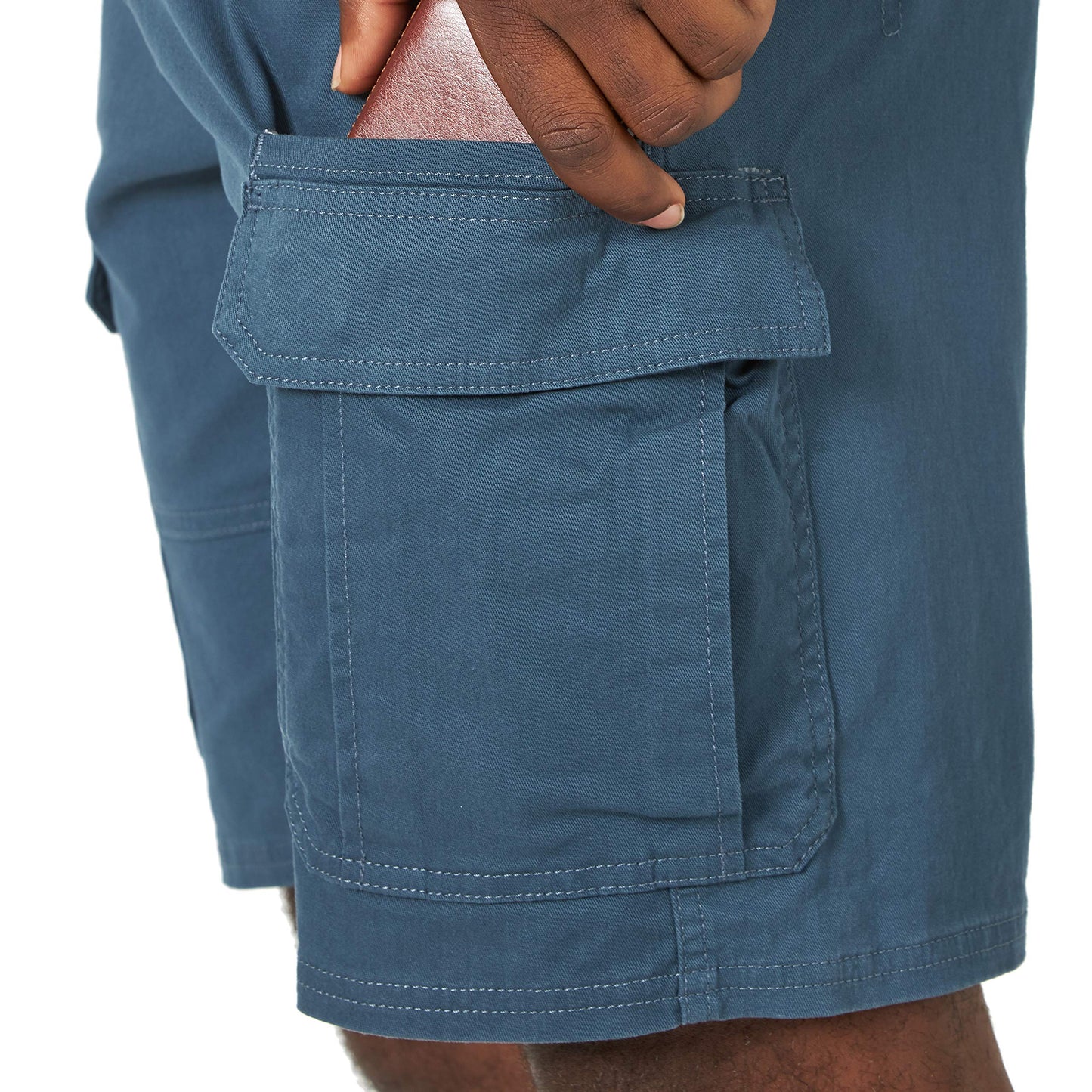 Short cargo extensible classique Wrangler Authentics pour homme, bleu nuit, 36