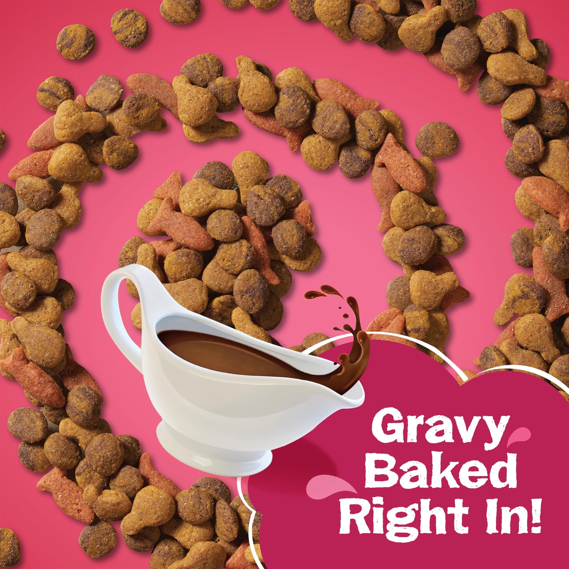Friskies Gravy Swirlers Dry Cat Food - 7.26 kg Bag - Available at All In One Marketplace Canada