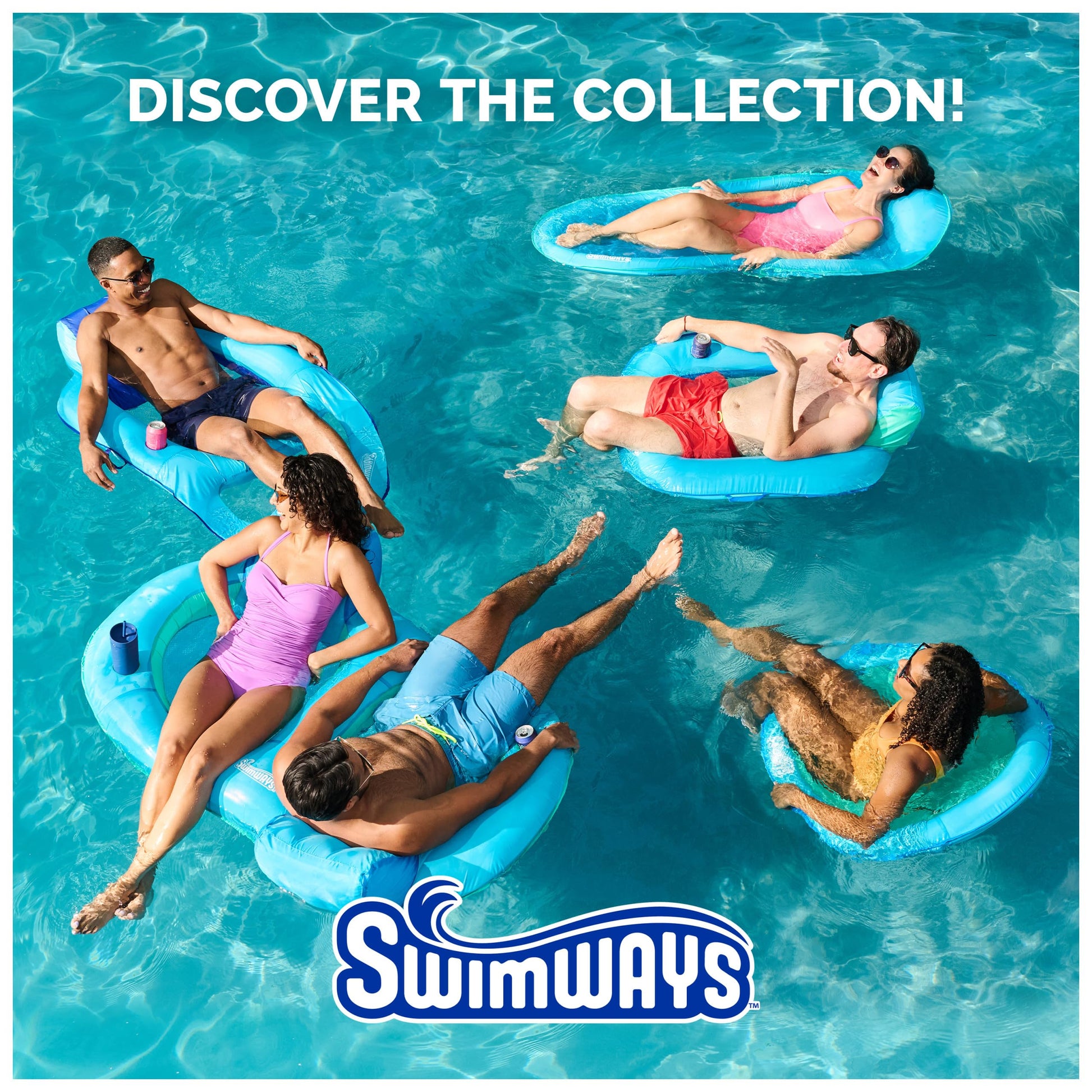 Swimways Elite Spring Float Hammock Pool Lounger, Inflatable Pool Floats Adult with Fast Inflation, Pool Hammock for Adults up to 250 lbs SwimWays