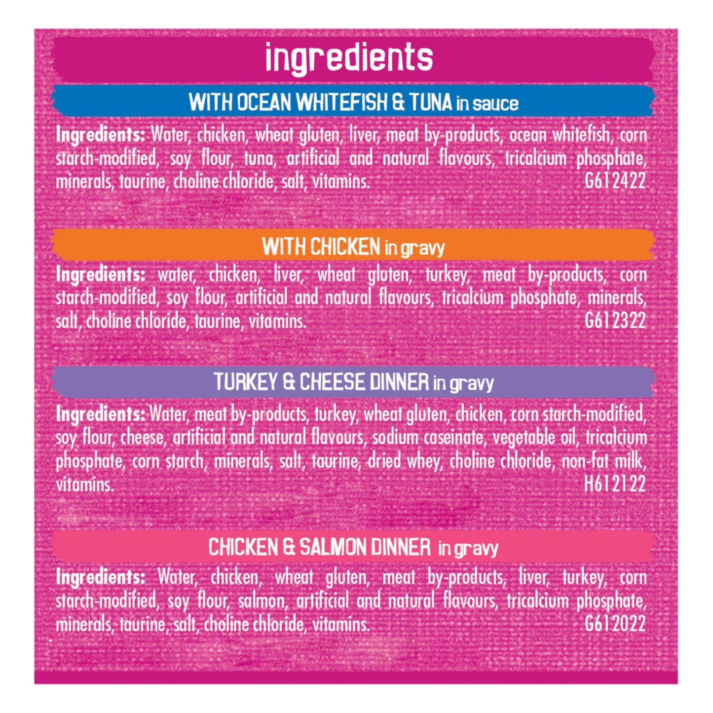 Friskies Shredded Wet Cat Food, Poultry & Fish Combo Variety Pack 4 Flavours - 156 g Can (32 Pack)