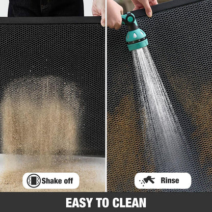 DREPKO Door Mat Waterproof Front Door Mat Outdoor, 2x3 Winter Outdoor Mat Heavy Duty Non Slip Rubber Mat, Low Profile Welcome Mat Entrance Rug for Indoor, Home, Entry and Patio, 24"x36" Black Grey 🍁 All In One Marketplace Canada