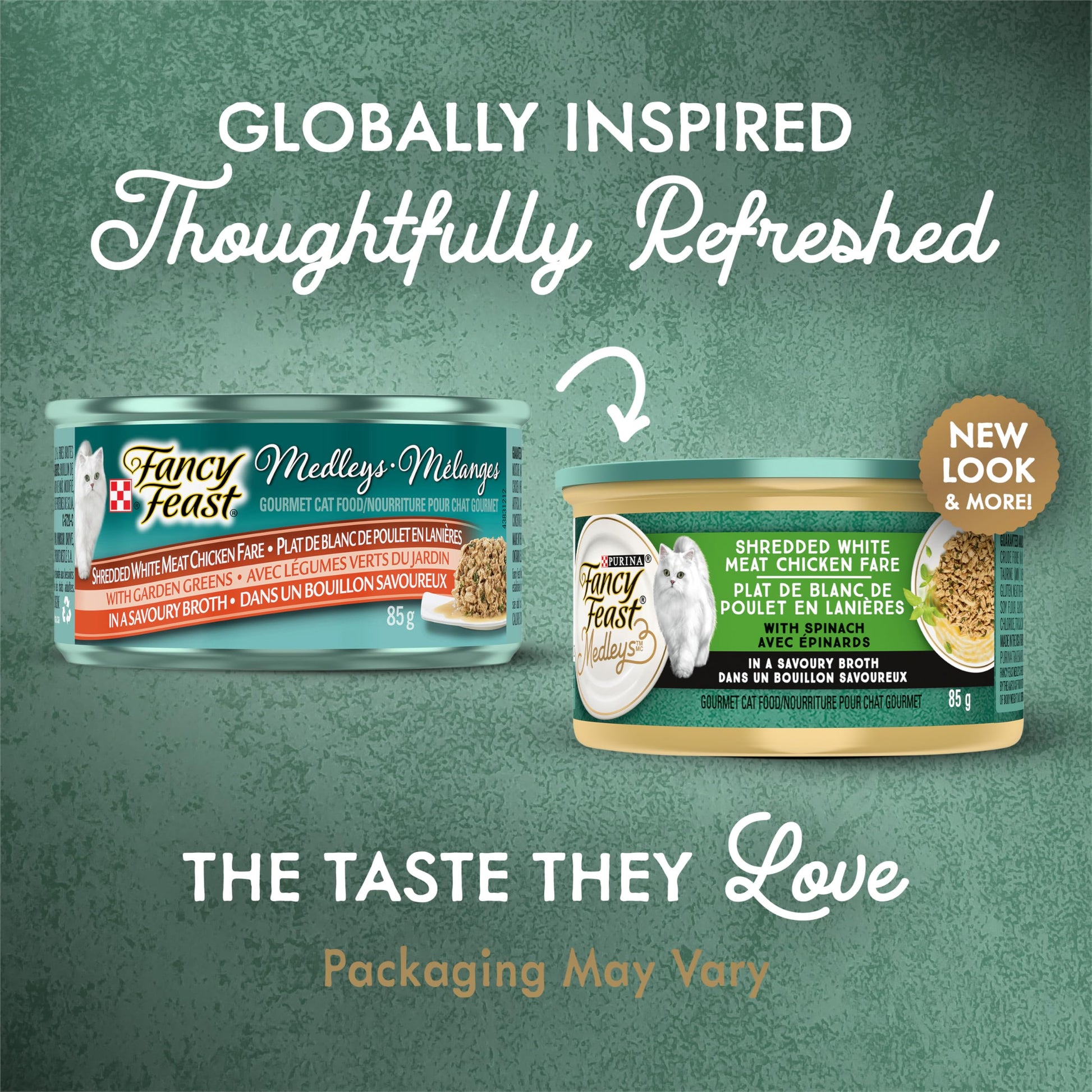 Fancy Feast Medleys Wet Cat Food, Shredded White Meat Chicken Fare - 85 g Can (24 Pack) Fancy Feast