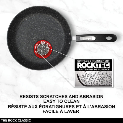 Starfrit The Rock Classic 10" (26cm) Non-Stick Fry Pan - Durable Forged Aluminum - Oven Safe - PFOA Free - Easy to Clean - Available at All In One Marketplace Canada