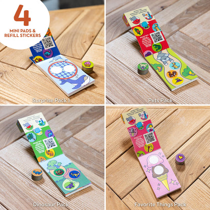 Melissa & Doug Sticker WOW! Mini Activity Pad & Refill Stickers 4-Pack Set 🍁 All In One Marketplace Canada