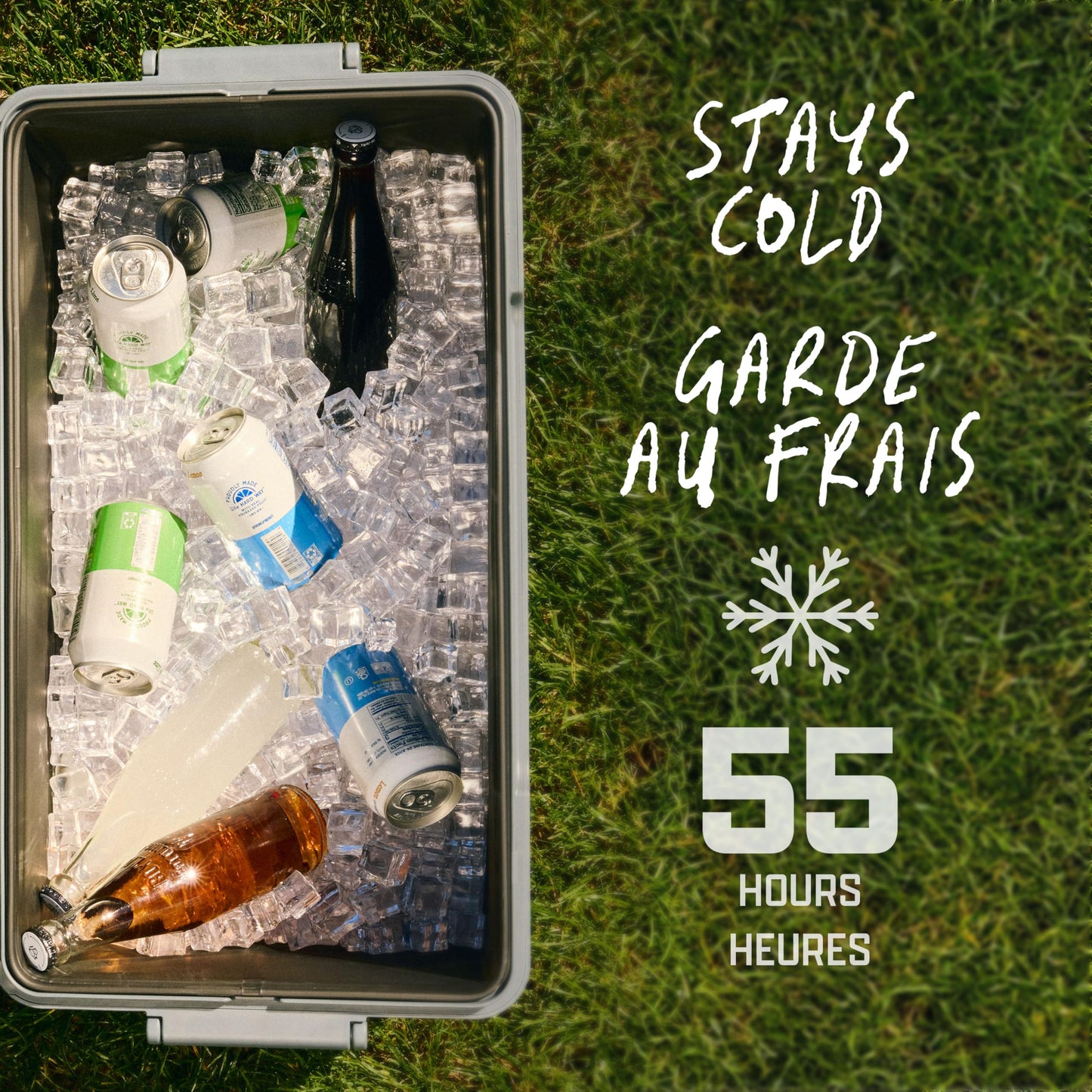 Coleman Snap 'N Go 45-Quart Collapsible Hard Cooler, Keeps Ice Cold up to 55 Hours, 76-Can Capacity, Spacing-Saving & Quick to Set Up, Collapses to 1/3 of Open Size, Holds up to 200 Pounds - Available at All In One Marketplace Canada