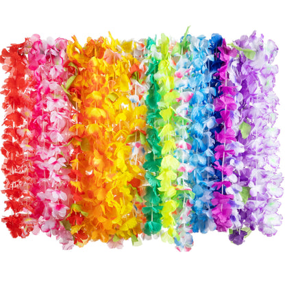 Joyin Toy 36 Counts Hawaiian Leis Bulk, Tropical Flower Lei Hawaiian Lei Beach Hawaii Luau Party Favors Decoration Birthday Party Supplies(3 Dozen) - Available at All In One Marketplace Canada
