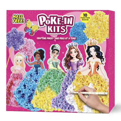 Poke Art Princess Kit Gift 10 Pcs Set,Crafts For Kids Ages 4-8, Diy Craft Kits With & Arts And Crafts For Kids.4, 5, 6, 7, 8, 9,10 Christmas Thanksgiving Birthday Gift Stitch Gifts For Girls 🍁 All In One Marketplace Canada