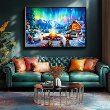 Aurora Winter Camp 500 Piece Puzzle for Adults with Letters on Back 🍁 All In One Marketplace Canada