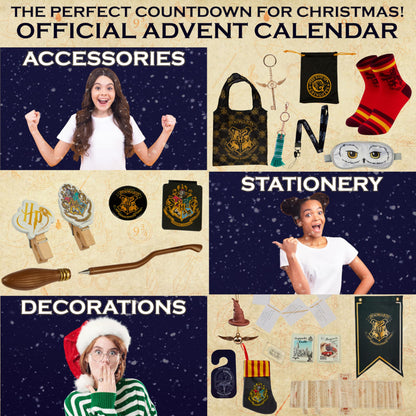 Harry Potter Advent Calendar 2025 Girls with Stationery Socks & Accessories 24 Days Magical Christmas Countdown Calendar Gifts for Kids Teens Women (Brown Case) 🍁 All In One Marketplace Canada