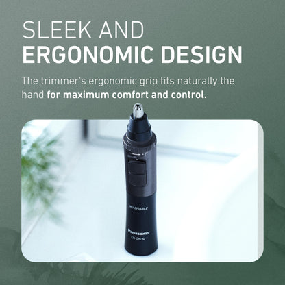 Panasonic ERGN30H nose & ear Hair Trimmer, Black Compact, 0.14 kilogram - Available at All In One Marketplace Canada