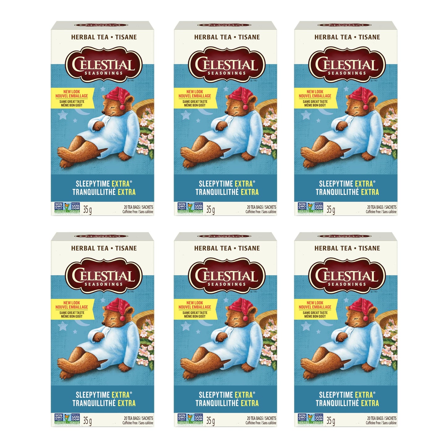 Celestial Seasonings Sleepytime Extra Herbal Tea, 6-Pack