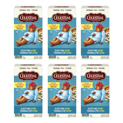 Celestial Seasonings Sleepytime Extra Herbal Tea, 6-Pack