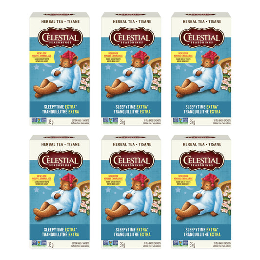 Celestial Seasonings Sleepytime Extra Herbal Tea, 6-Pack