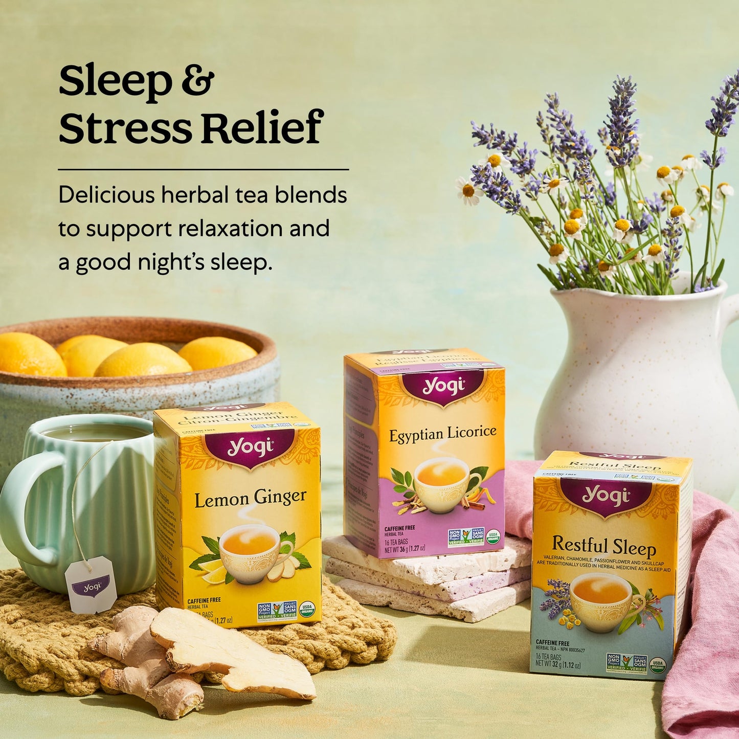 Yogi Restful Sleep Tea - 6 Pack, 96 Tea Bags