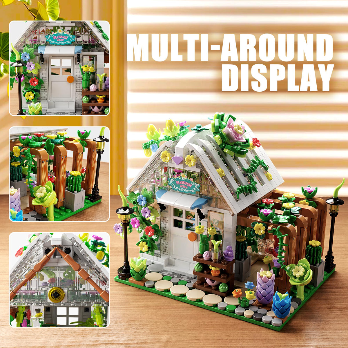 TYCOLE Flower House Building Set with LED Lights for Girls 8-12 (719Pcs) 🍁 All In One Marketplace Canada