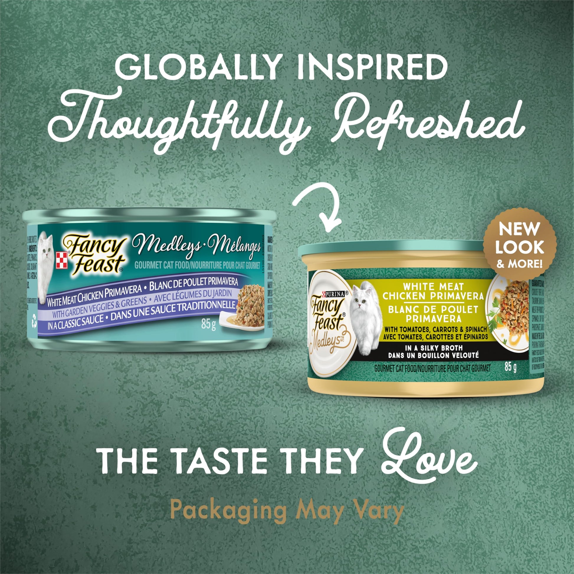 Fancy Feast Medleys Wet Cat Food, White Meat Chicken Primavera - 85 g Can (24 Pack) Fancy Feast