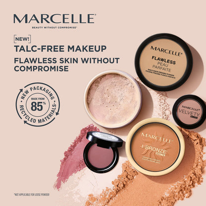 Marcelle Flawless Loose Face Powder, Translucent, Talc-Free, Ultra-Light, Mattifying, Natural & Smooth Finish, Flawless Complexion, Long-Lasting, Hypoallergenic, Fragrance-Free, Cruelty-Free, 55 g MARCELLE