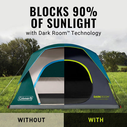 Coleman Skydome 4-Person Dark Room Camping Tent Coleman