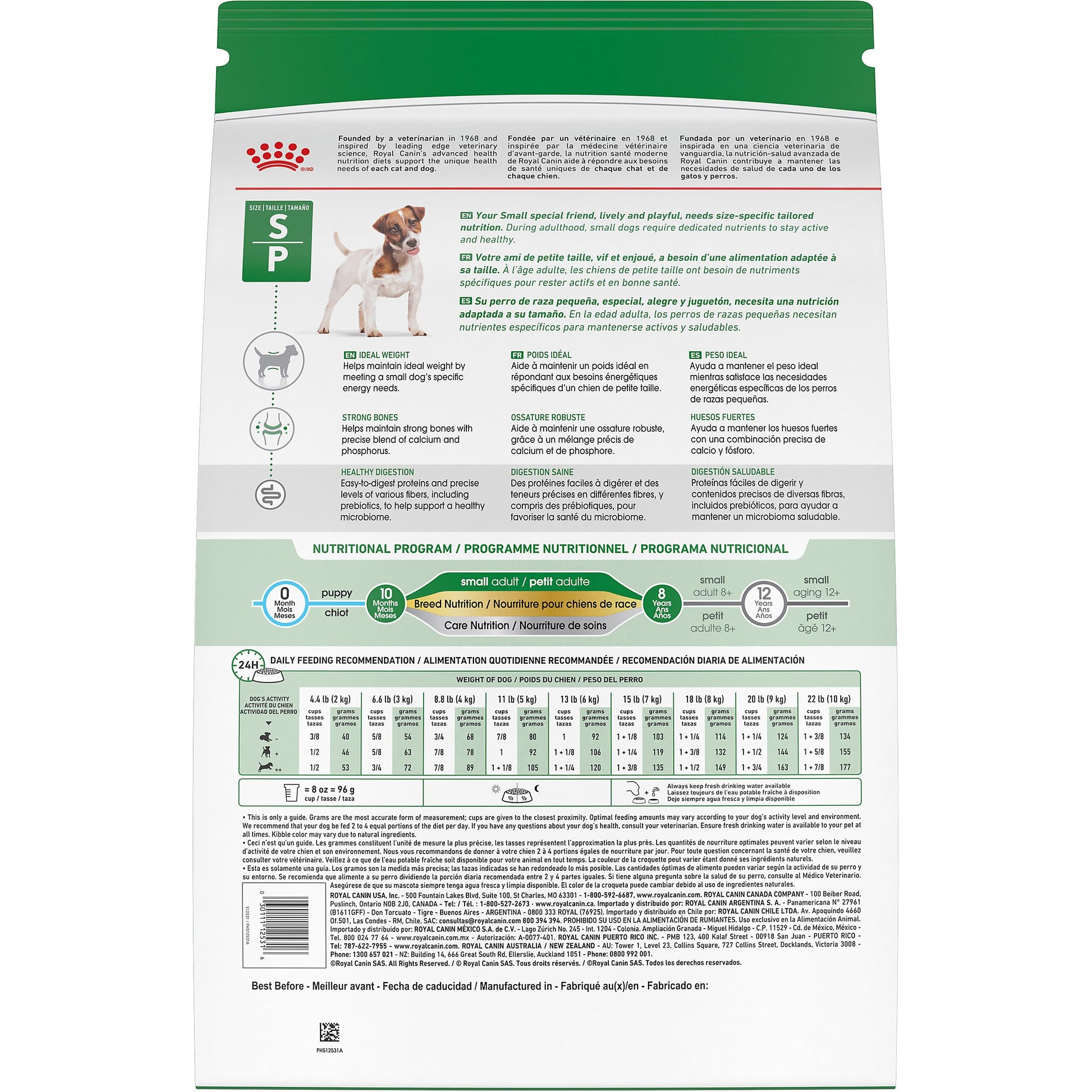 Royal Canin Small Breed Adult Dry Dog Food, 4.4 lb Bag - Available at All In One Marketplace Canada