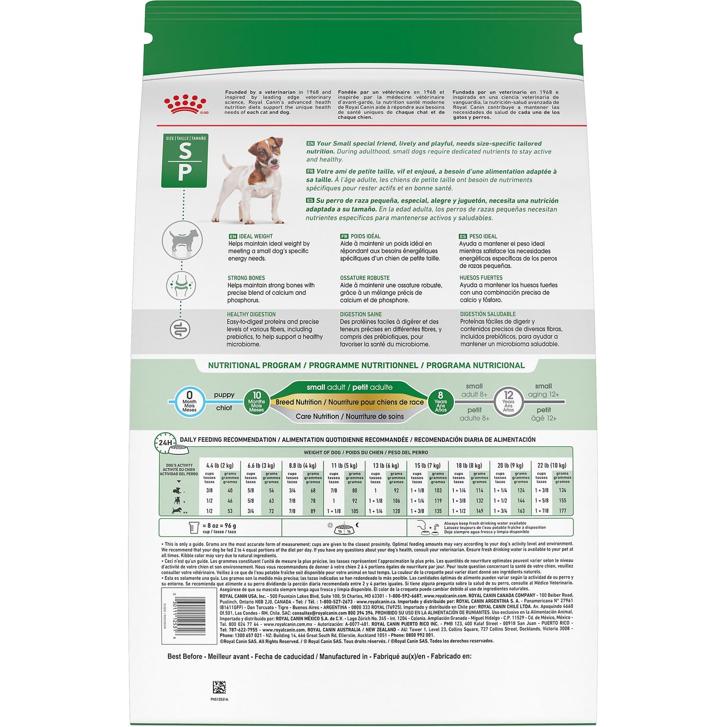Royal Canin Size Health Nutrition Small Breed Dog Food Dry, Supports Healthy Weight, Digestive Health and Healthy Skin and Coat, 14 lb Bag - Available at All In One Marketplace Canada