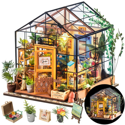 Rolife DIY Miniature Greenhouse Kits for Adults - Cathy's Flower House 🍁 All In One Marketplace Canada
