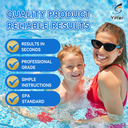 175-Count 7-Way Hot Tub & Pool Test Strips - Accurate Test Bromine, Total Alkalinity, pH, Free Chlorine, Total Hardness, Cyanuric Acid, and Total Chlorine