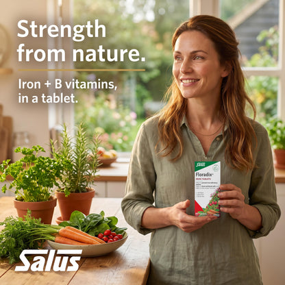 Salus Floradix Herbal Extract Iron Tablets 80 count