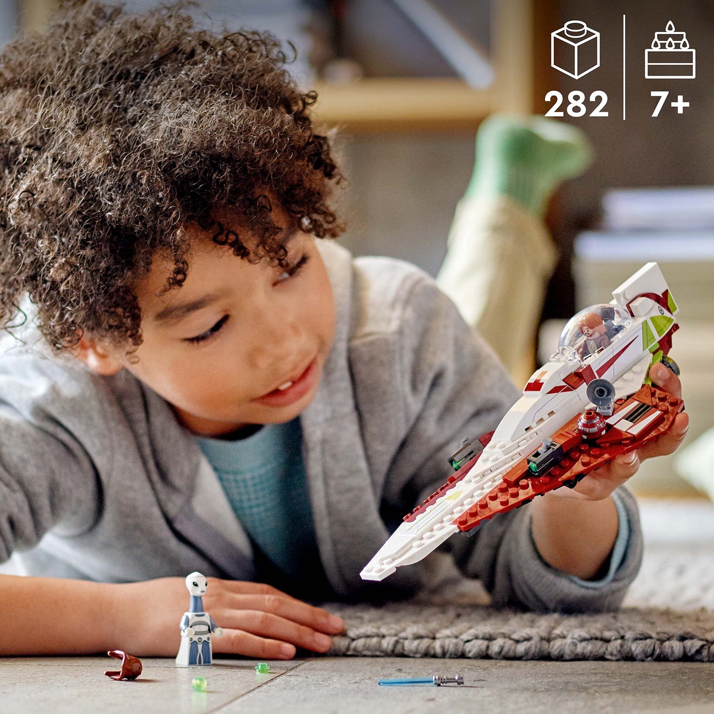 LEGO Star Wars OBI-Wan Kenobi's Jedi Starfighter 75333 Building Toy Set - Features Minifigures, Lightsaber, Clone Starship from Attack of The Clones, Great Gift for Kids, Boys, and Girls Ages 7+ 🍁 All In One Marketplace Canada