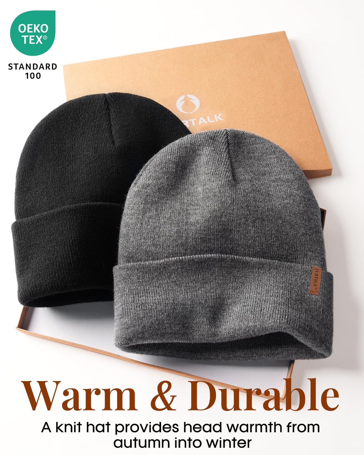 FURTALK Unisex Cuffed Beanie Thick Double Knit Winter Skull Cap 🍁 All In One Marketplace Canada