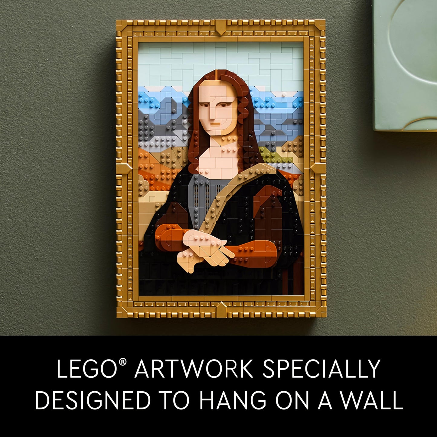 LEGO Art Mona Lisa Building Set - Leonardo da Vinci Wall Display, Ages 18+ - DIY Crafts for Men, Women - Great for Puzzle and Art Lovers - Birthday Gift Idea - Includes Detachable Frame - 31213 LEGO