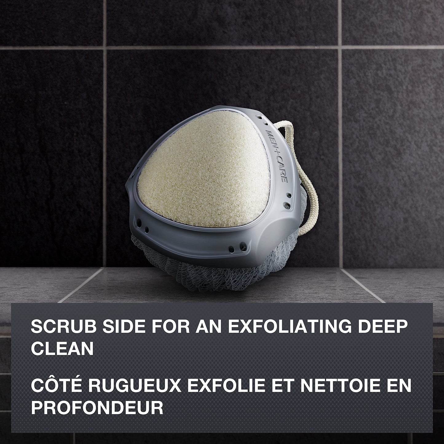 Dove Men+Care Active Clean Dual Sided Shower Tool, Deep Clean Exfoliator, Washes Away Odour-causing Bacteria (Pack of 4) - Available at All In One Marketplace Canada