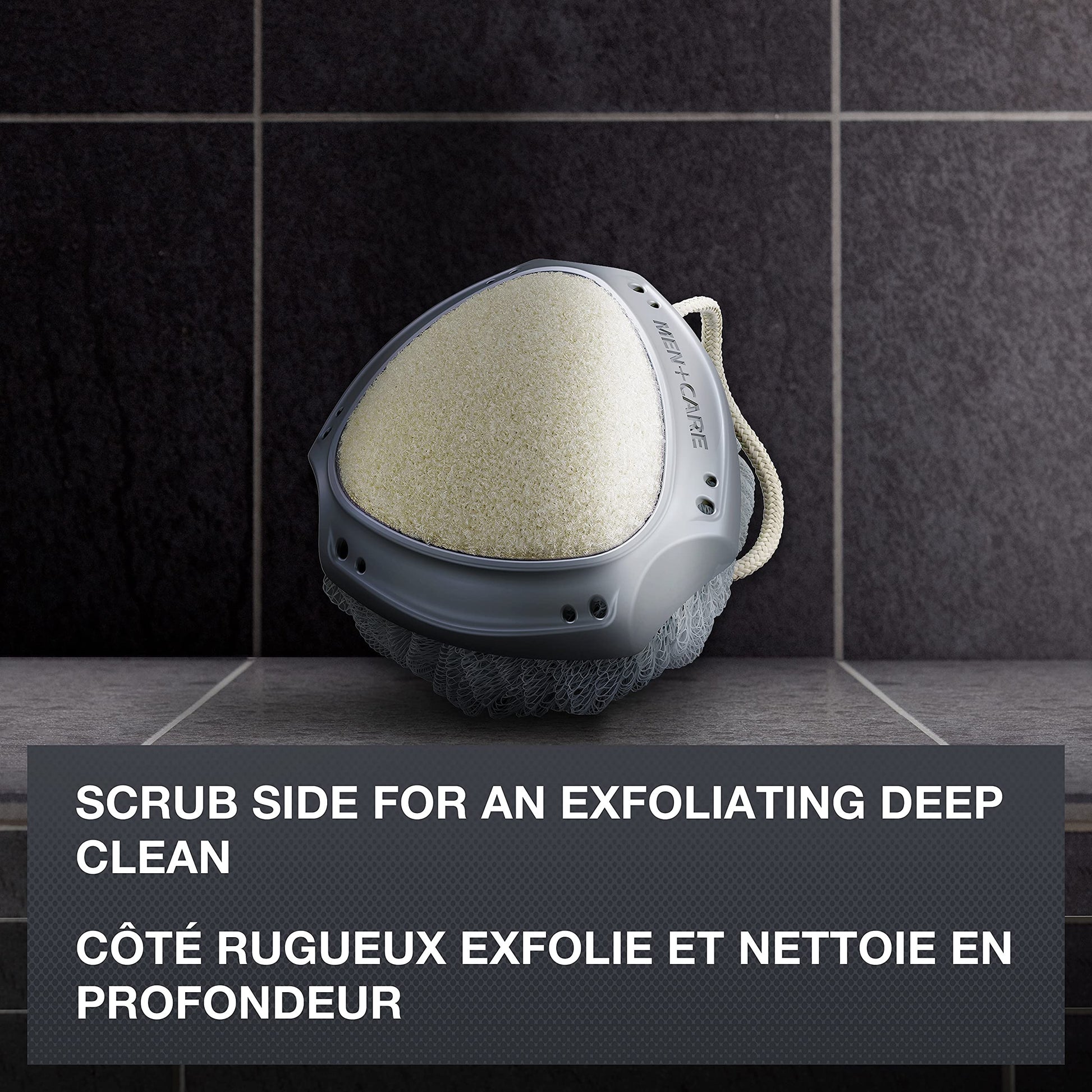 Dove Men+Care Active Clean Dual Sided Shower Tool, Deep Clean Exfoliator, Washes Away Odour-causing Bacteria (Pack of 4) - Available at All In One Marketplace Canada