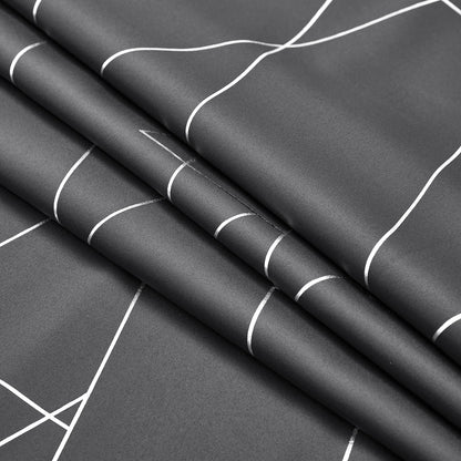 NICETOWN Halloween Blackout Curtains for Living Room - Foil Printed Shiny Stripes Pattern Thermal Insulated Blackout Drapes for Bedroom Kitchen Loft Cafe Window (2 Panels, 52" Wide by 63" Long)